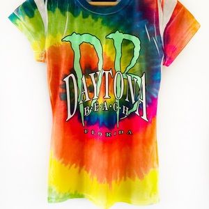 Maya “Daytona Beach” Short Sleeve Tie Dye  T-shirt